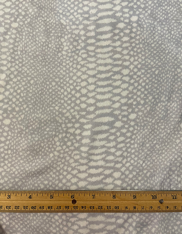 Pale Lavender and White Animal Print Batiste Fabric