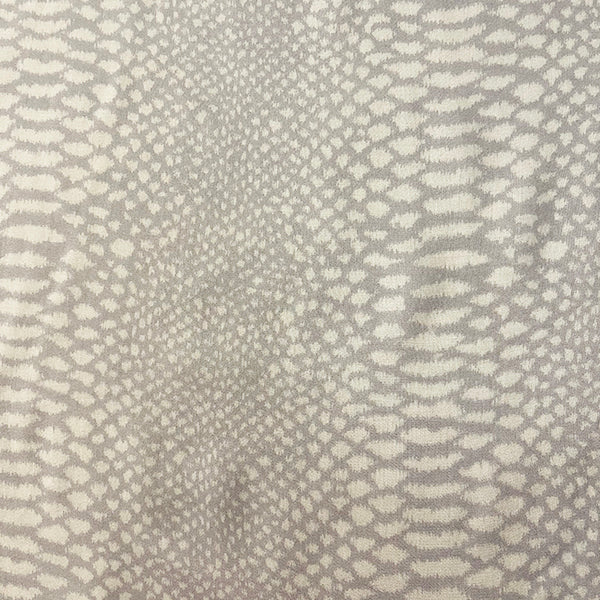 Pale Lavender and White Animal Print Batiste Fabric