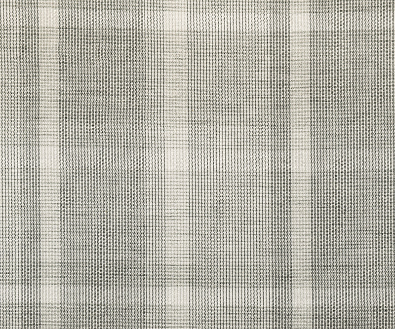 Gray-White Cotton Famous Maker Plaid Woven Shirting Fabric