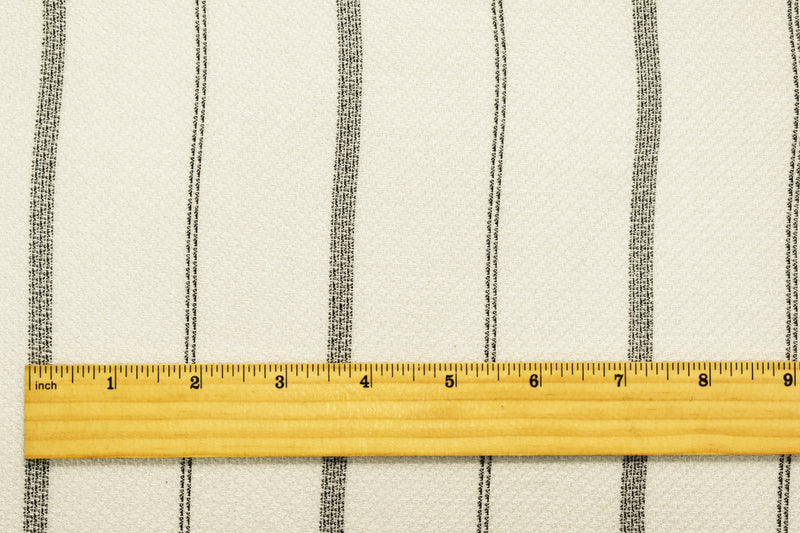 White Rayon-Cotton Famous Maker Stripe Waffle Dobby Woven Fabric