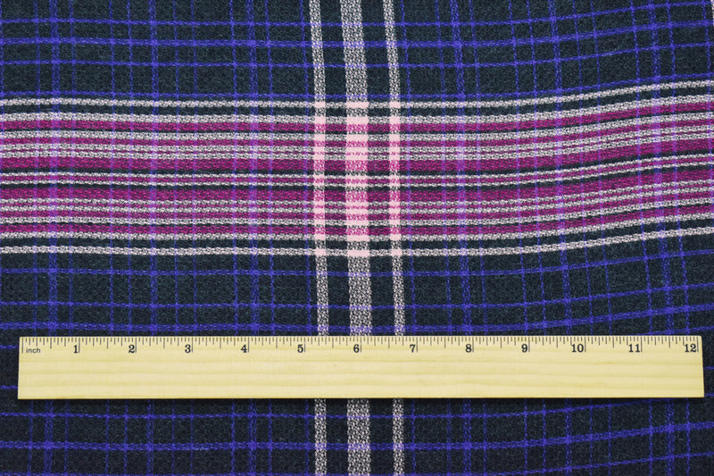 Black-Multi Cotton Famous Maker Momie Crepe Dobby Woven Fabric