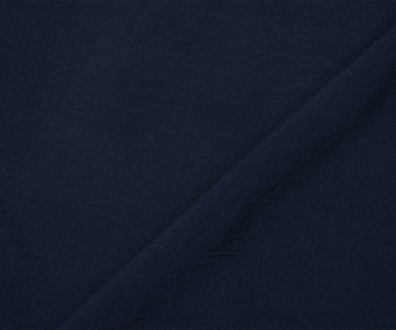 Dark Navy Blue Rayon Famous Maker Solid Lawn Woven Fabric