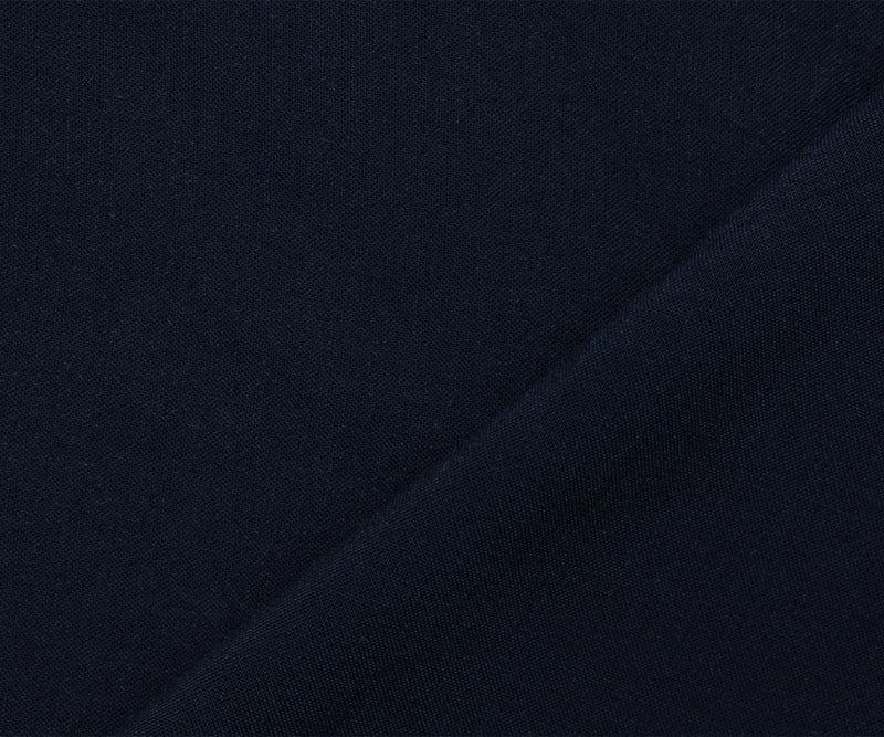 Deep Navy Blue Rayon Famous Maker Solid Lawn Woven Fabric