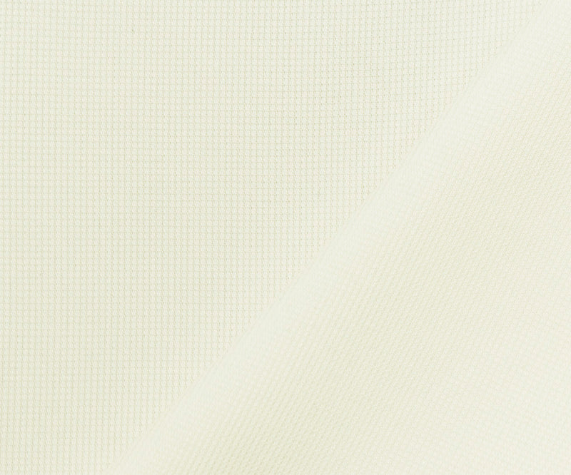 Ivory Cotton Micro Grid Dobby Woven Fabric