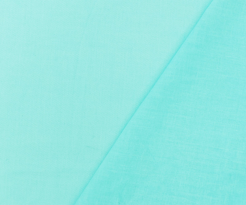 Light Aqua Blue Cotton Batiste Woven Fabric