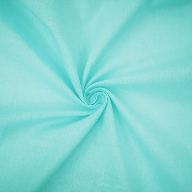 Light Aqua Blue Cotton Batiste Woven Fabric