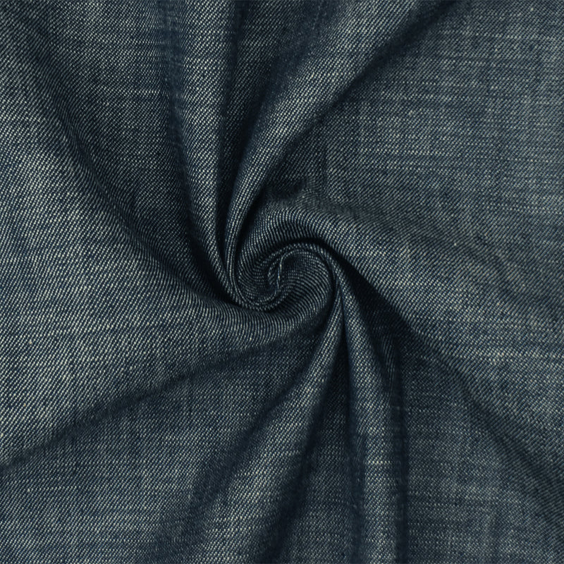 Navy-White 6 oz. Famous Maker Cotton Denim Woven Fabric