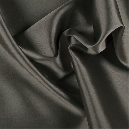Runway Silks Lt Taupe/Black Silk/Wool Gab Fabric - Reorderable