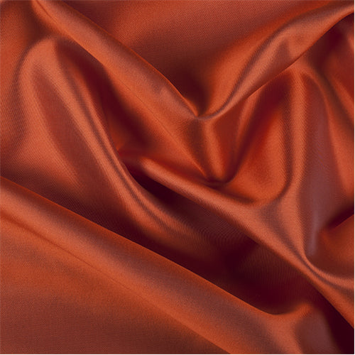 Runway Silks Orange Silk/Wool Gab Fabric - Reorderable