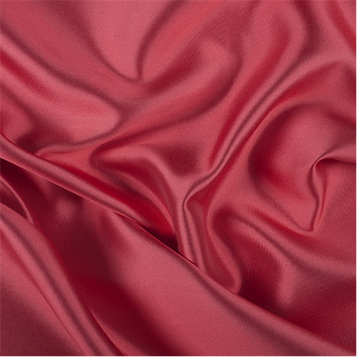 Runway Silks Coral Silk/Wool Gab Fabric - Reorderable