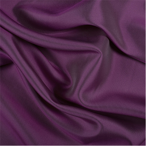 Runway Silks Fuschia/White Silk/Wool Gab Fabric - Reorderable