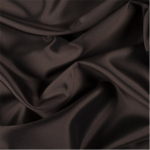 Runway Silks Brown/Black Silk/Wool Gab Fabric - Reorderable