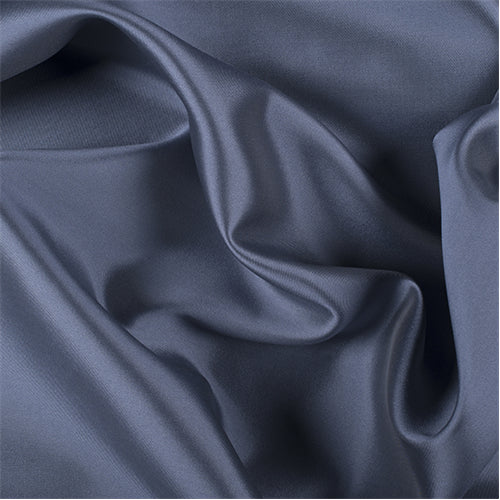 Runway Silks Blue Gray Silk/Wool Gab Fabric - Reorderable