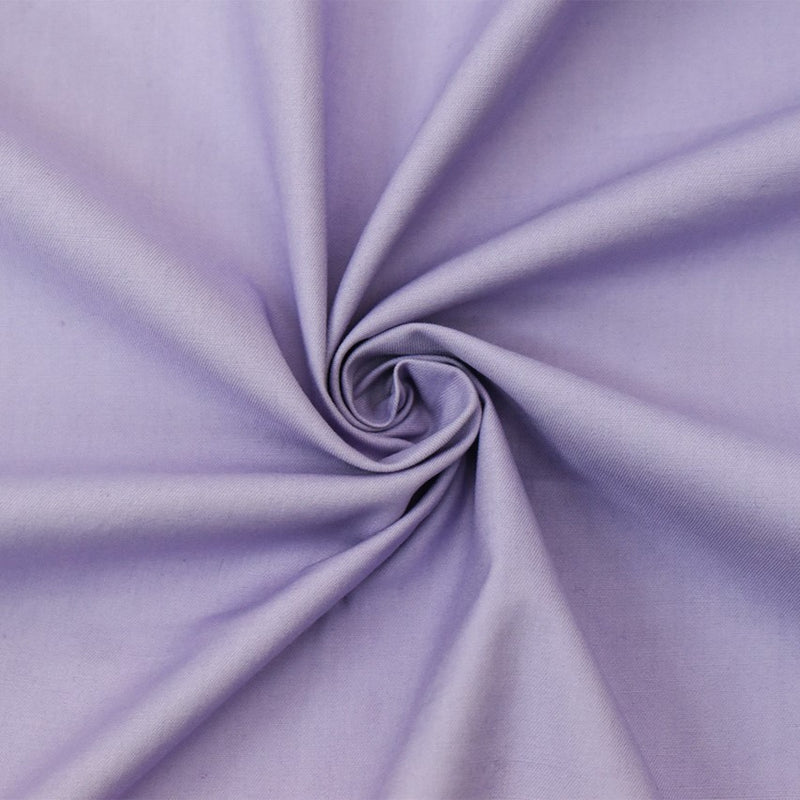 Lavender Purple Cotton Solid Twill Woven Shirting Fabric