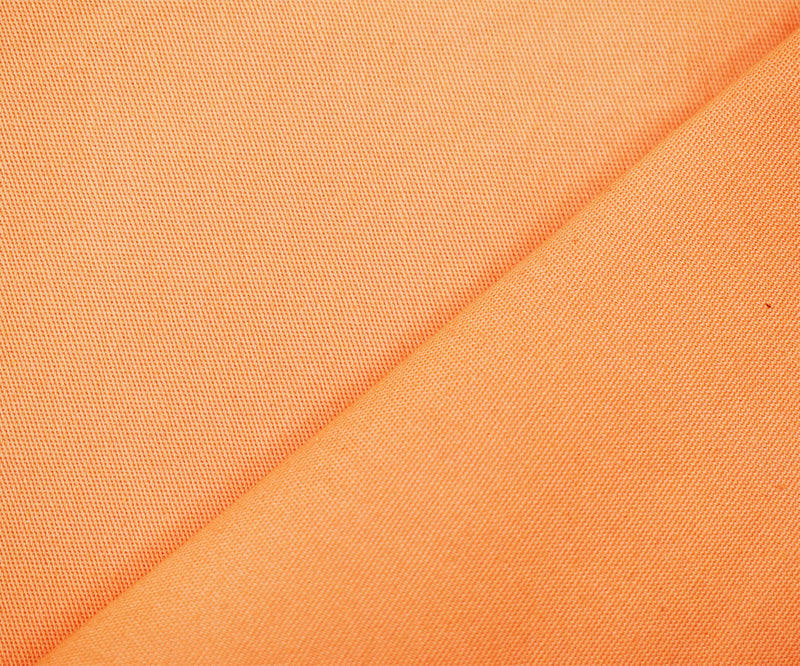 1 5/8 YD PC-Orange Cotton Solid Stretch Spandex Chino Twill Woven Fabric