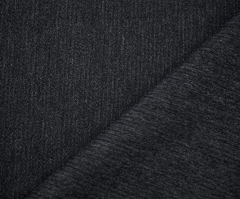 Black-Gray Cotton Texture Stripe Stretch Spandex Woven Fabric