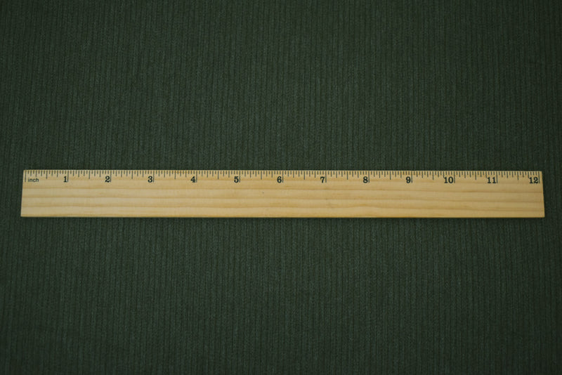Deep Gray-Olive Cotton Striped Twill Woven Fabric