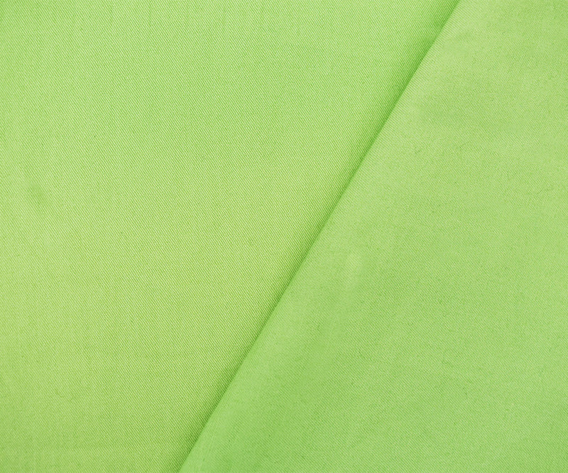 Apple Green Cotton Solid Twill Woven Shirting Fabric