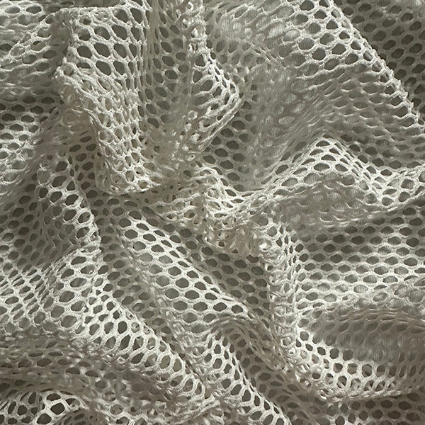 White Mesh Knit Fabric