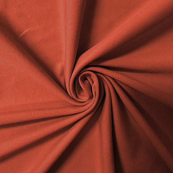 Brick Red Solid ITY Jersey Knit Fabric