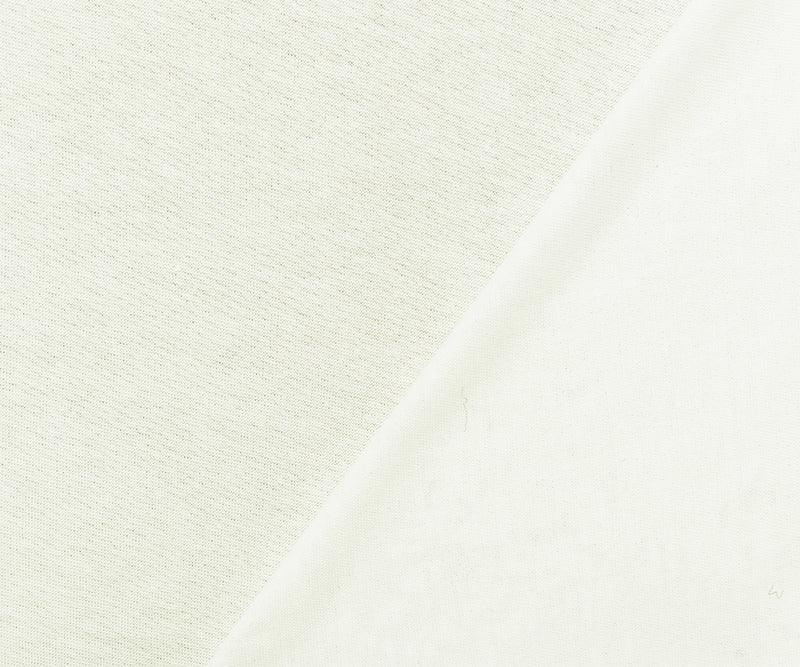 White Cotton Sheer Stretch Slub Tissue Jersey Knit Fabric