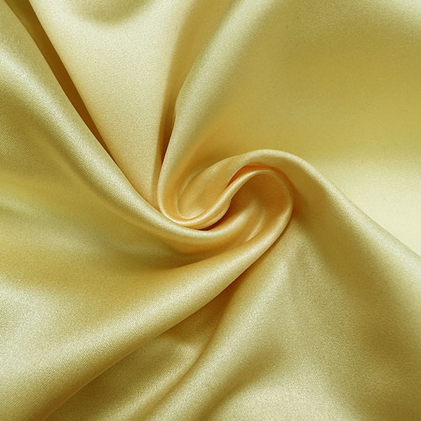 Butter Yellow Marquis Satin Fabric