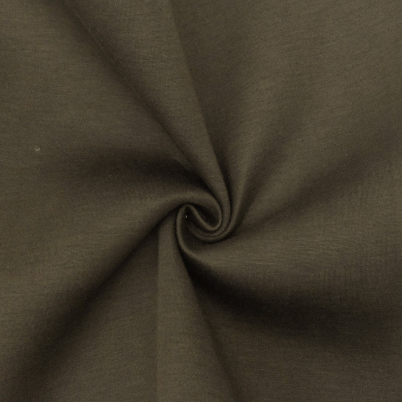 Heather Gray-Brown Stretch Bonded Double Knit Fabric