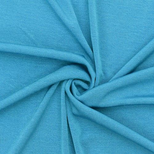 3 YD PC-Aqua Blue Crepe Slinky Knit Fabric