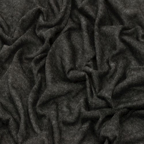 Deep Ash Gray Soft Tissue Jersey Knit Fabric