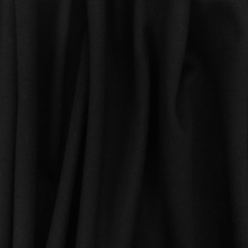 Simple Black-White Twill-Like Stretch Bonded Double Knit Fabric