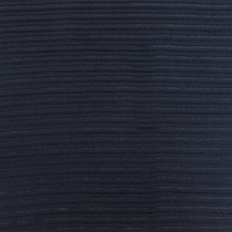 Black Blue 3D Stripe Stretch Semi-Sheer Knit Fabric