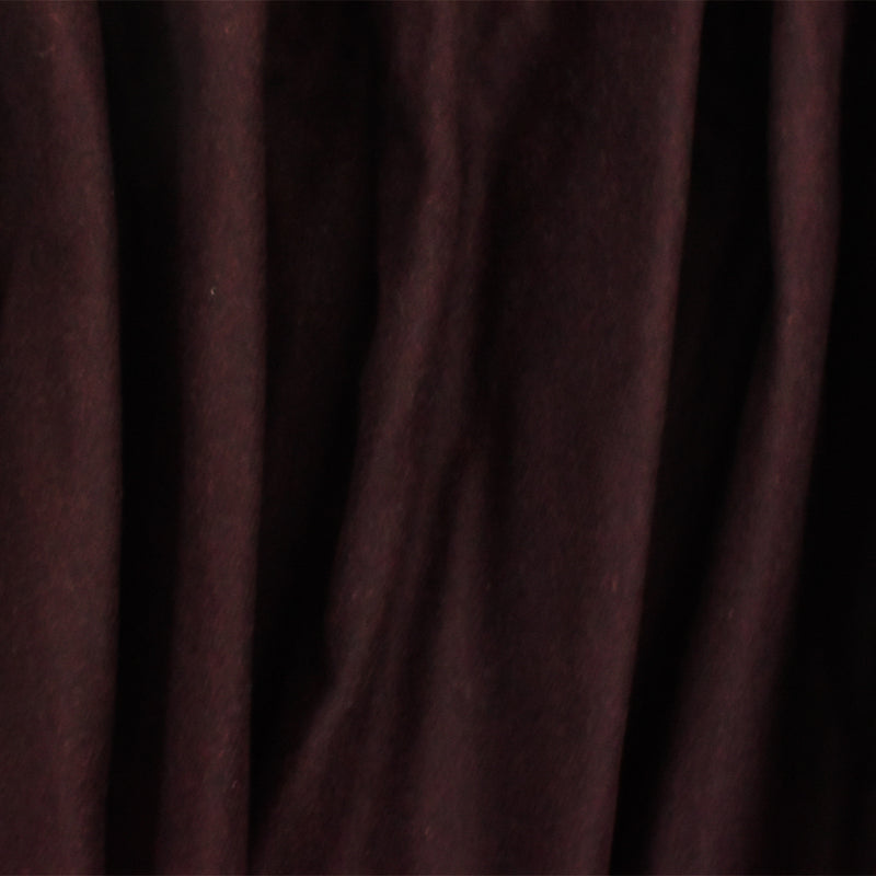 Dark Rust-Black Solid Bonded Double Sided Fabric