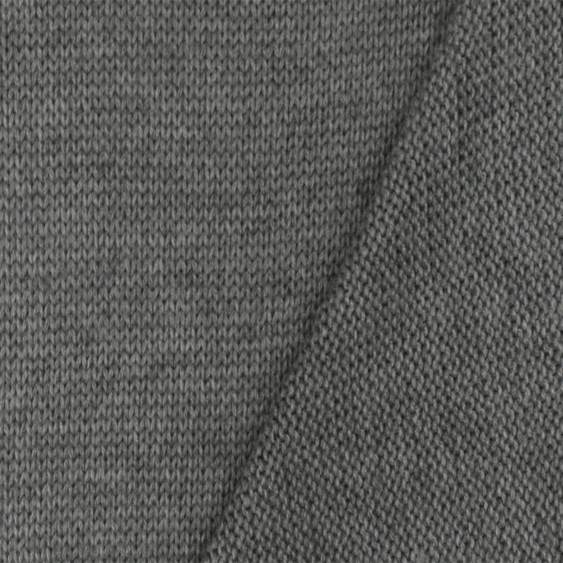 Warm Gray Solid Acrylic-Wool Jersey Sweater Knit Fabric