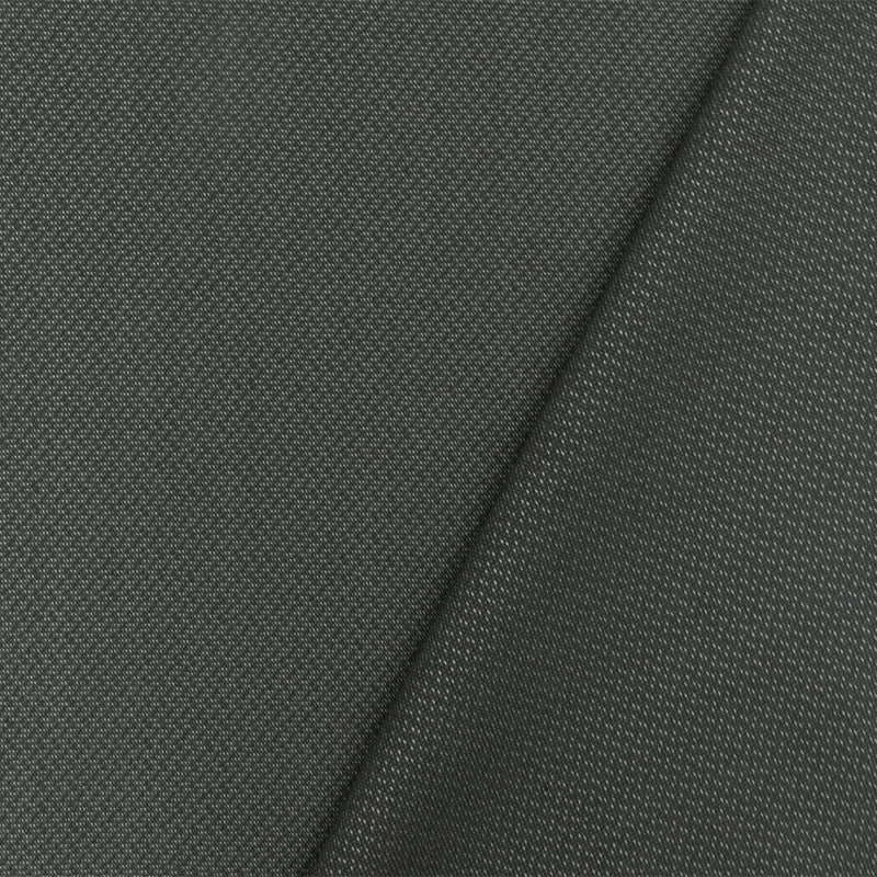 Slate Gray-Light Gray Dobby Poly-Wool Twill Woven Suiting Fabric