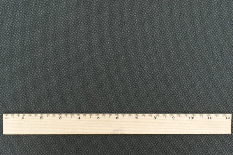 Slate Gray-Light Gray Dobby Poly-Wool Twill Woven Suiting Fabric