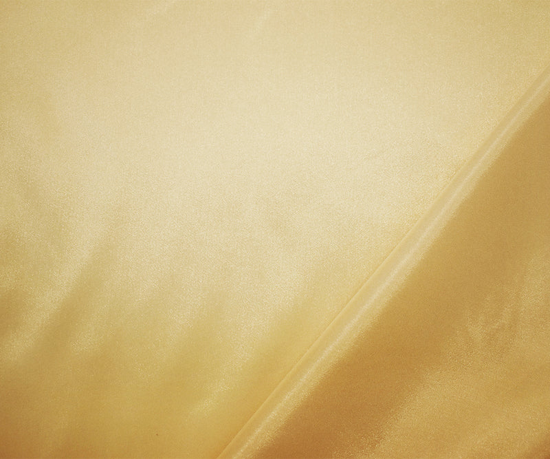 Golden Beige Polyester Sheer Woven Fabric