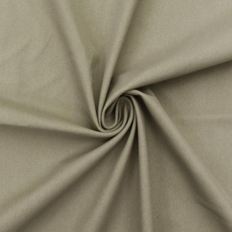 Beige Famous Maker Double Sided Stretch Tricot Yoga Activewear Knit Fabric