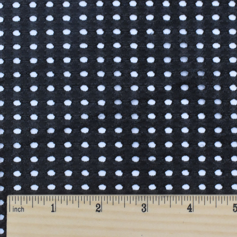 Oil Black Famous Maker Stretch Mesh Yoga Activewear Fabric