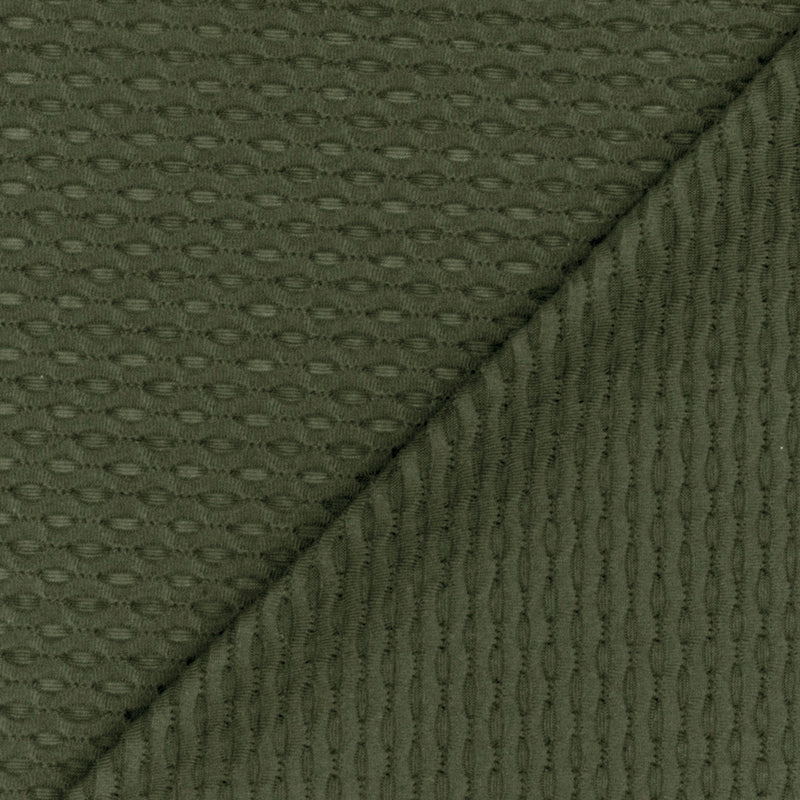 Army Green Famous Maker Stretch 3D Mesh Yoga Activewear Fabric