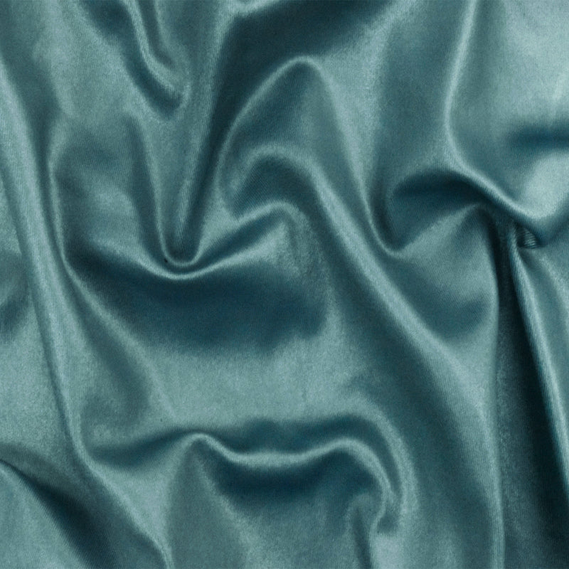 Vintage Teal Famous Maker Stretch Satin Tricot Swimwear Fabric