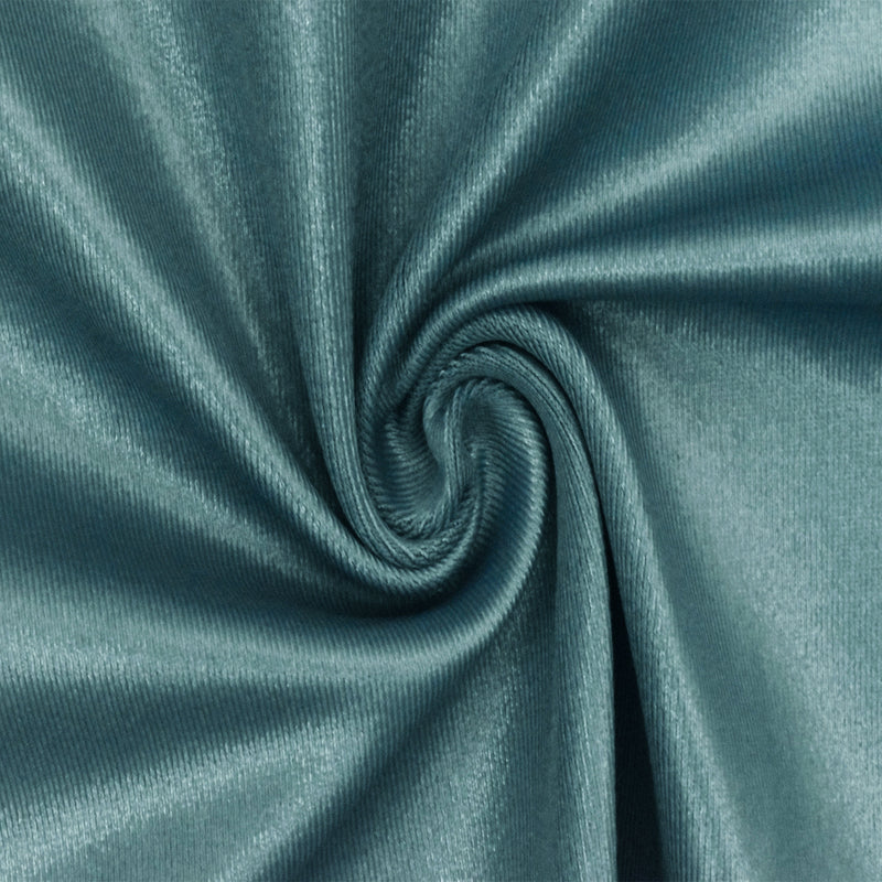 Vintage Teal Famous Maker Stretch Satin Tricot Swimwear Fabric