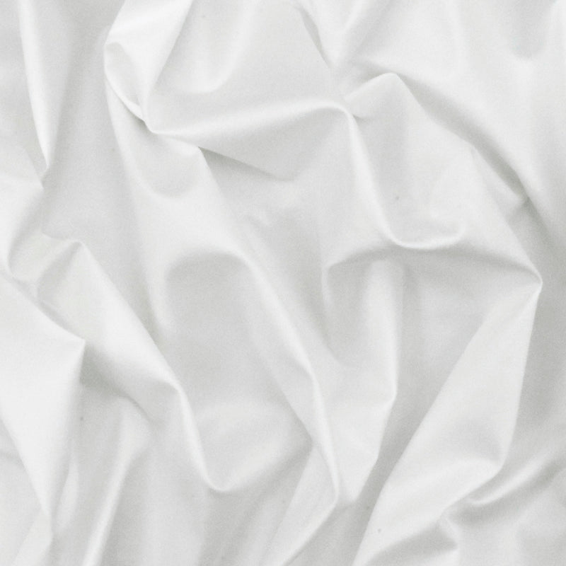 Glamour White Solid Satin-like Activewear Stretch Jersey Knit Fabric
