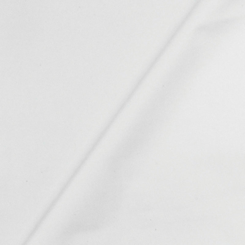 Glamour White Solid Satin-like Activewear Stretch Jersey Knit Fabric