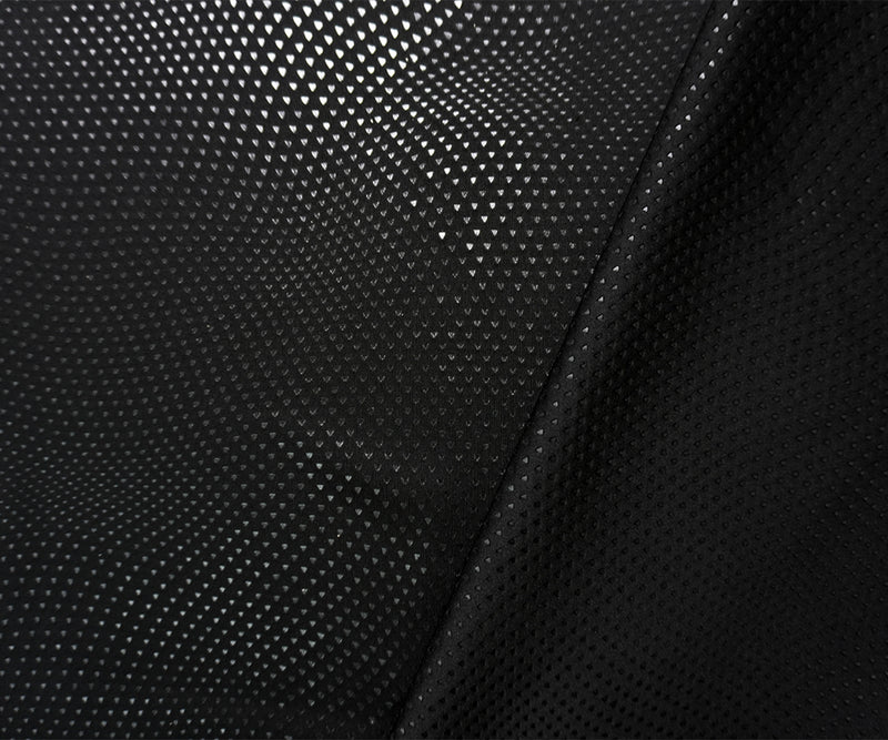 Black Famous Maker Poly Mini Triangle Double Knit Yoga Fabric