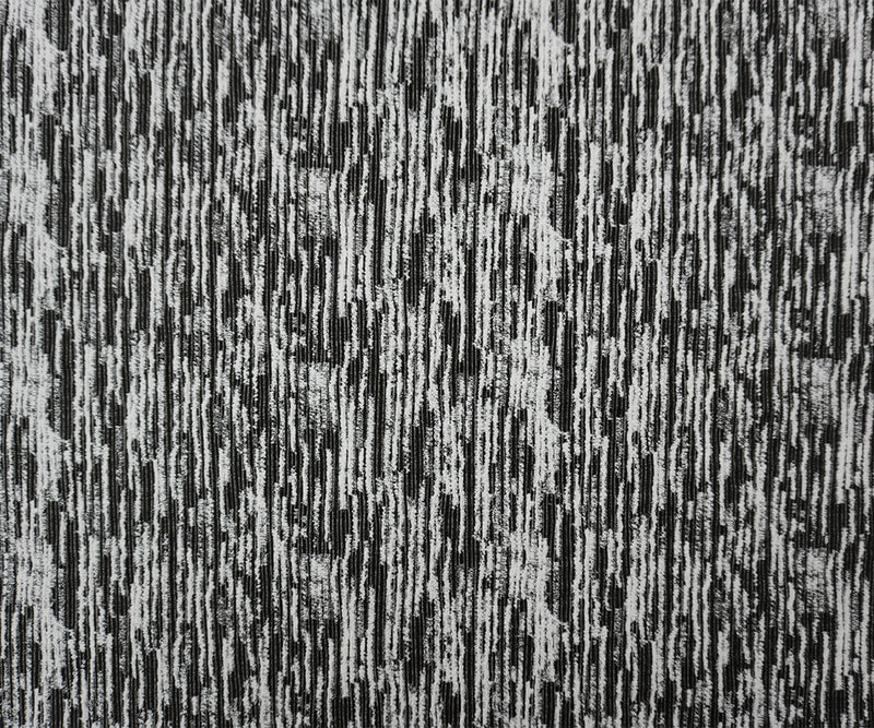 Black Famous Maker Nylon Abstract Jacquard Double Knit Fabric