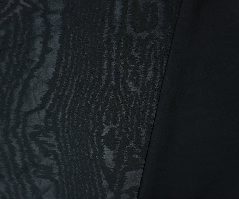 Black Famous Maker Nylon Wood Grain Tricot Knit Fabric