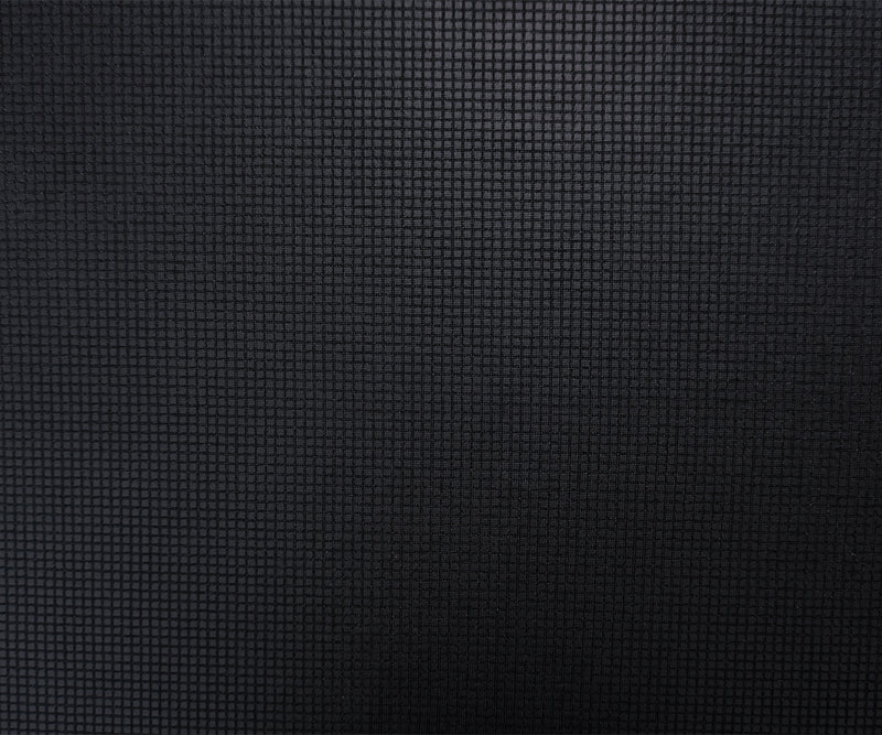 Black Famous Maker Poly Semi-Sheer Square Jersey Knit Fabric