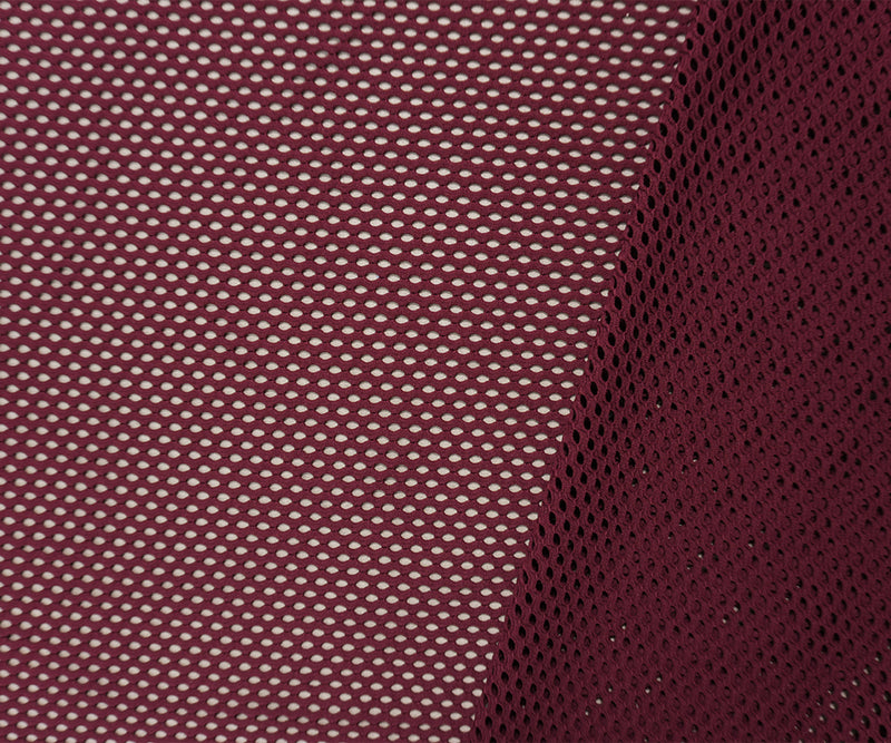 Burgundy Purple Famous Maker Nylon Spandex Net Yoga Knit Fabric