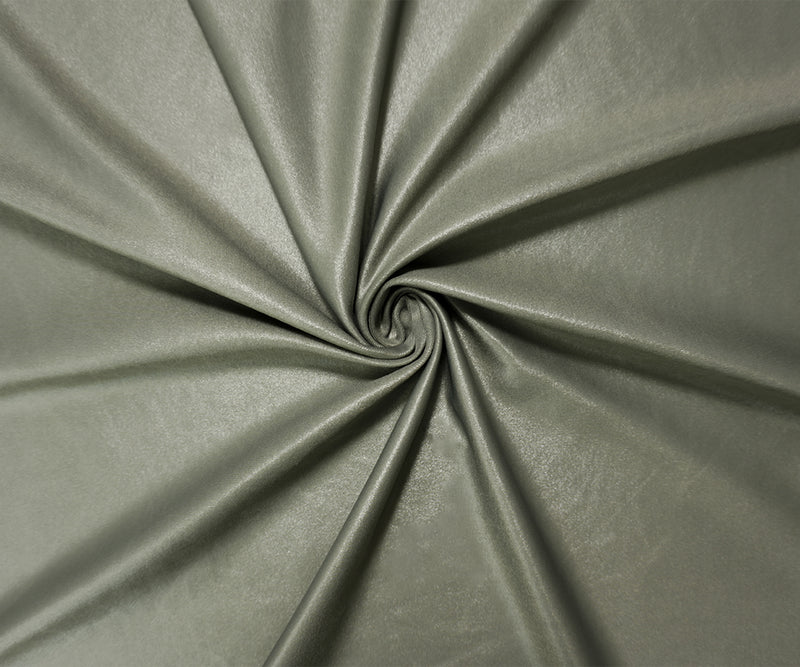 Dark Gray Famous Maker Nylon Solid Satin Tricot Knit Yoga Fabric