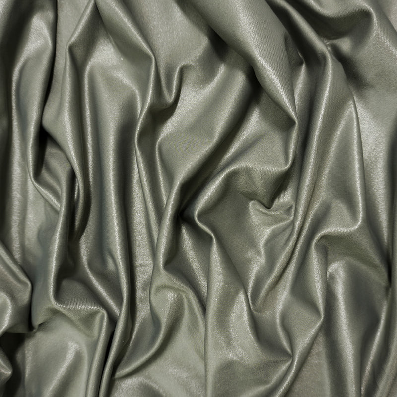 Dark Gray Famous Maker Nylon Solid Satin Tricot Knit Yoga Fabric